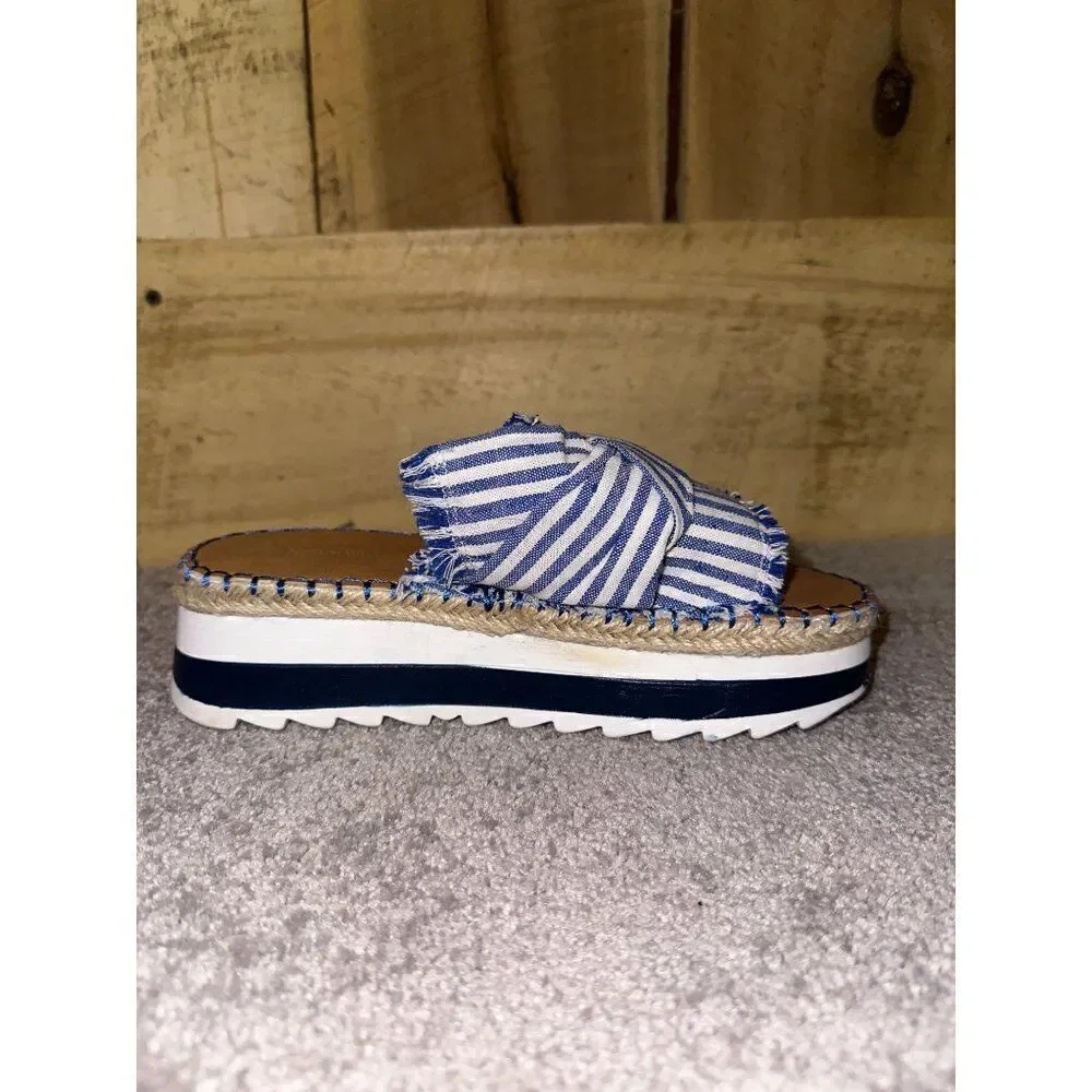 Nature‎ Breeze Blue Juilliard-01 Slip On Sandler Size 6.5